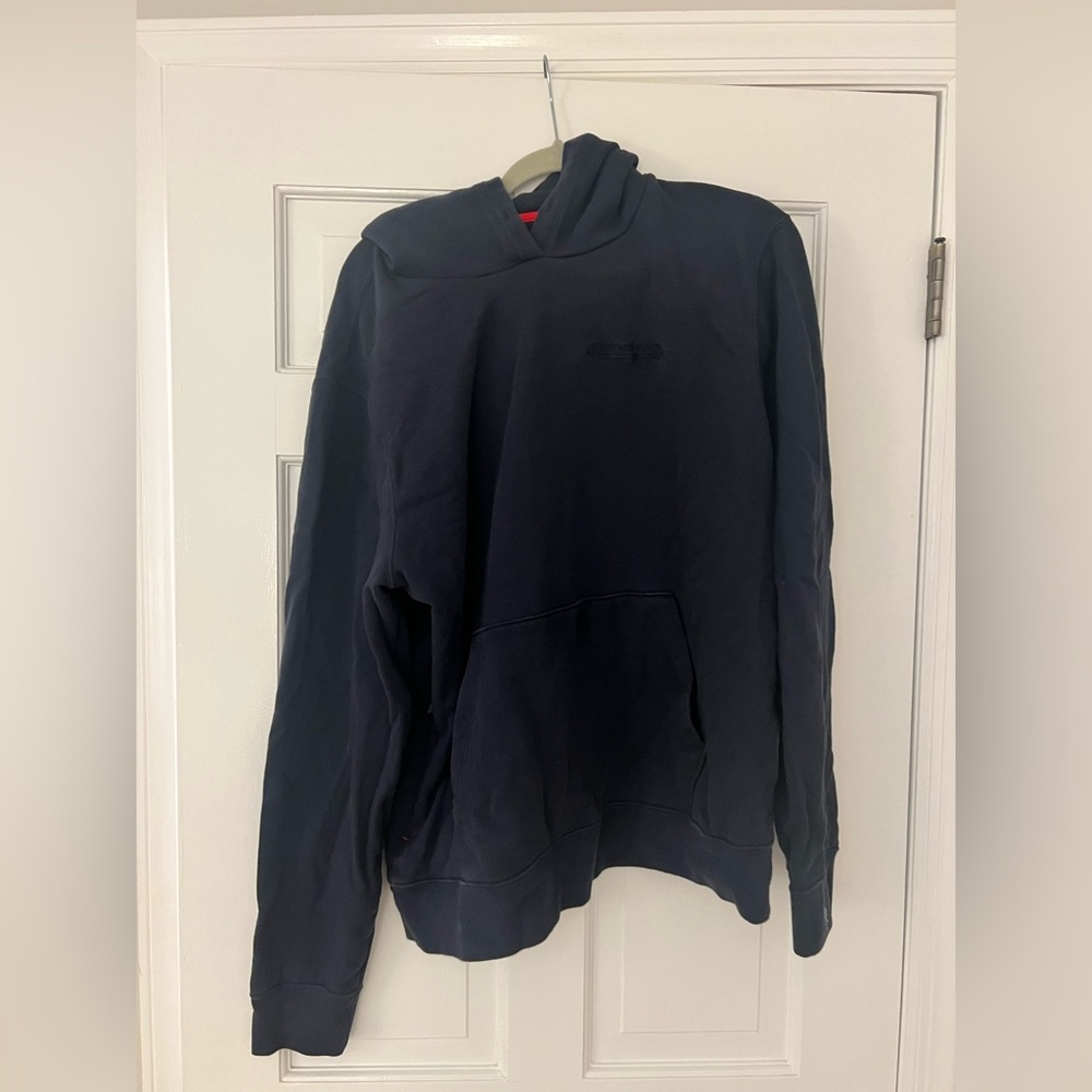 Vineyard vines navy blue hoodie size L, navy blue logo written on top right